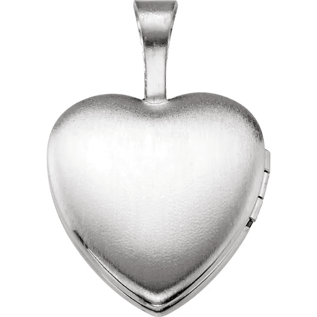 Sterling Silver "Mi Bautizo" Heart Locket